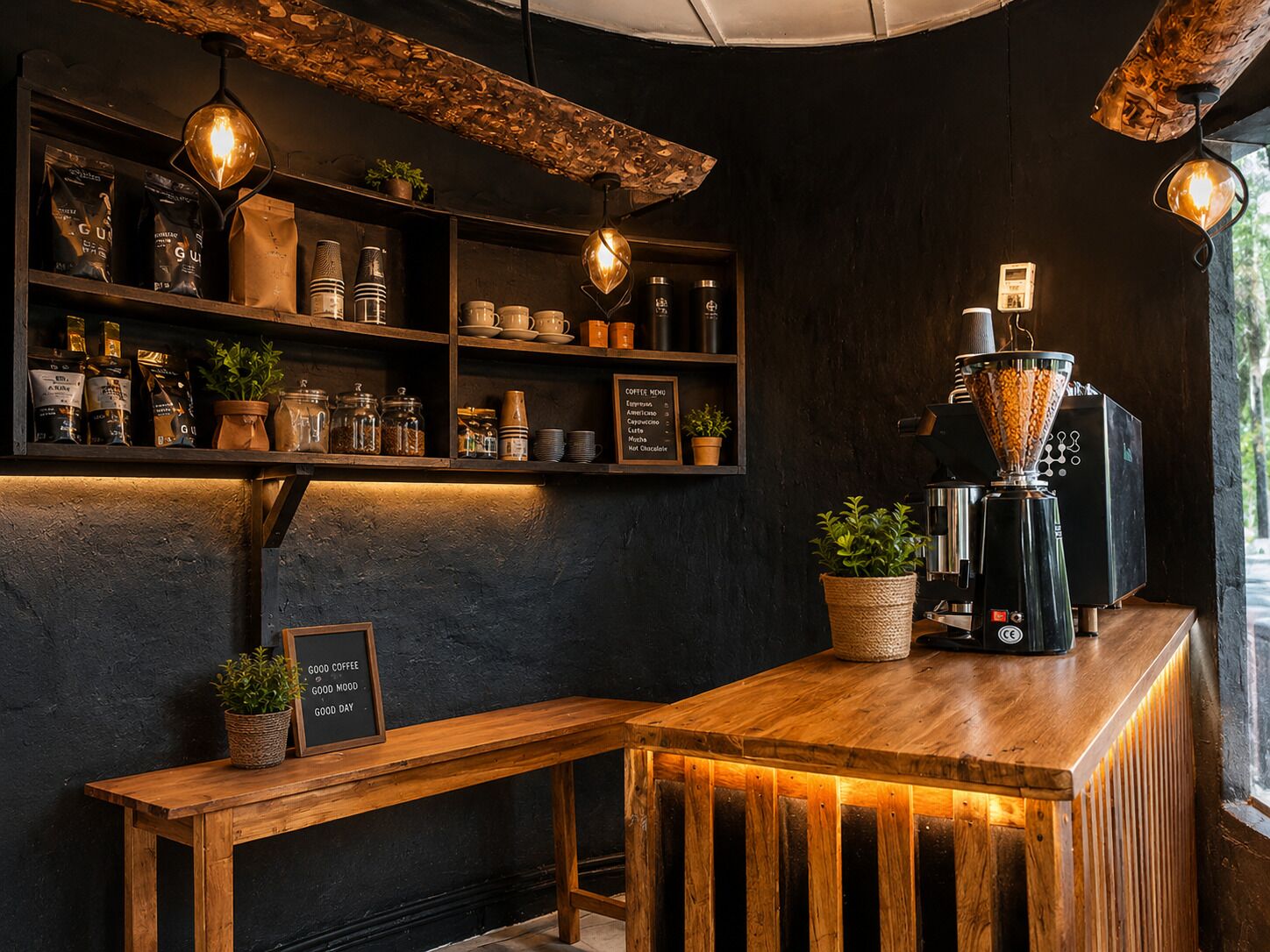Kaffe og/eller kaffemaskine