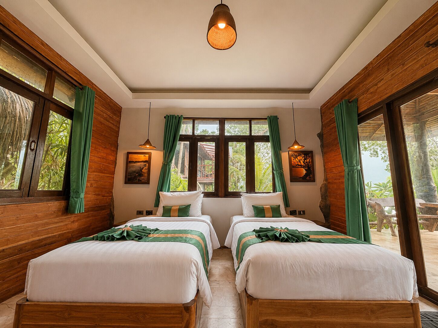 Family Bungalow, Balcony, Beach View | Blackout curtains, free WiFi