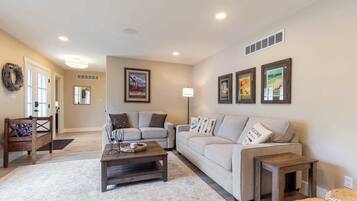 Smart TV, video games, foosball, books