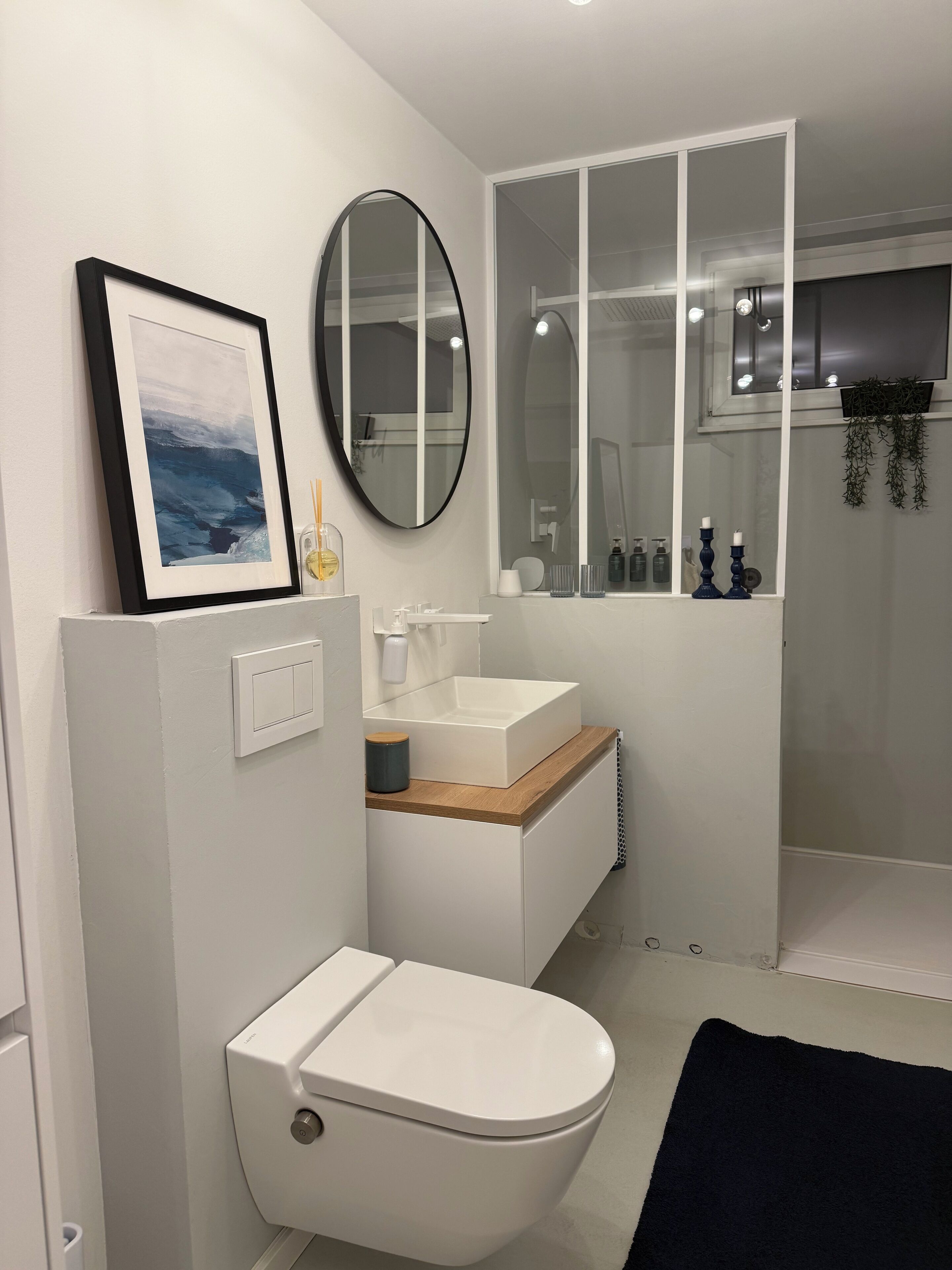 Dusche, Haartrockner, Bidet, Handtücher