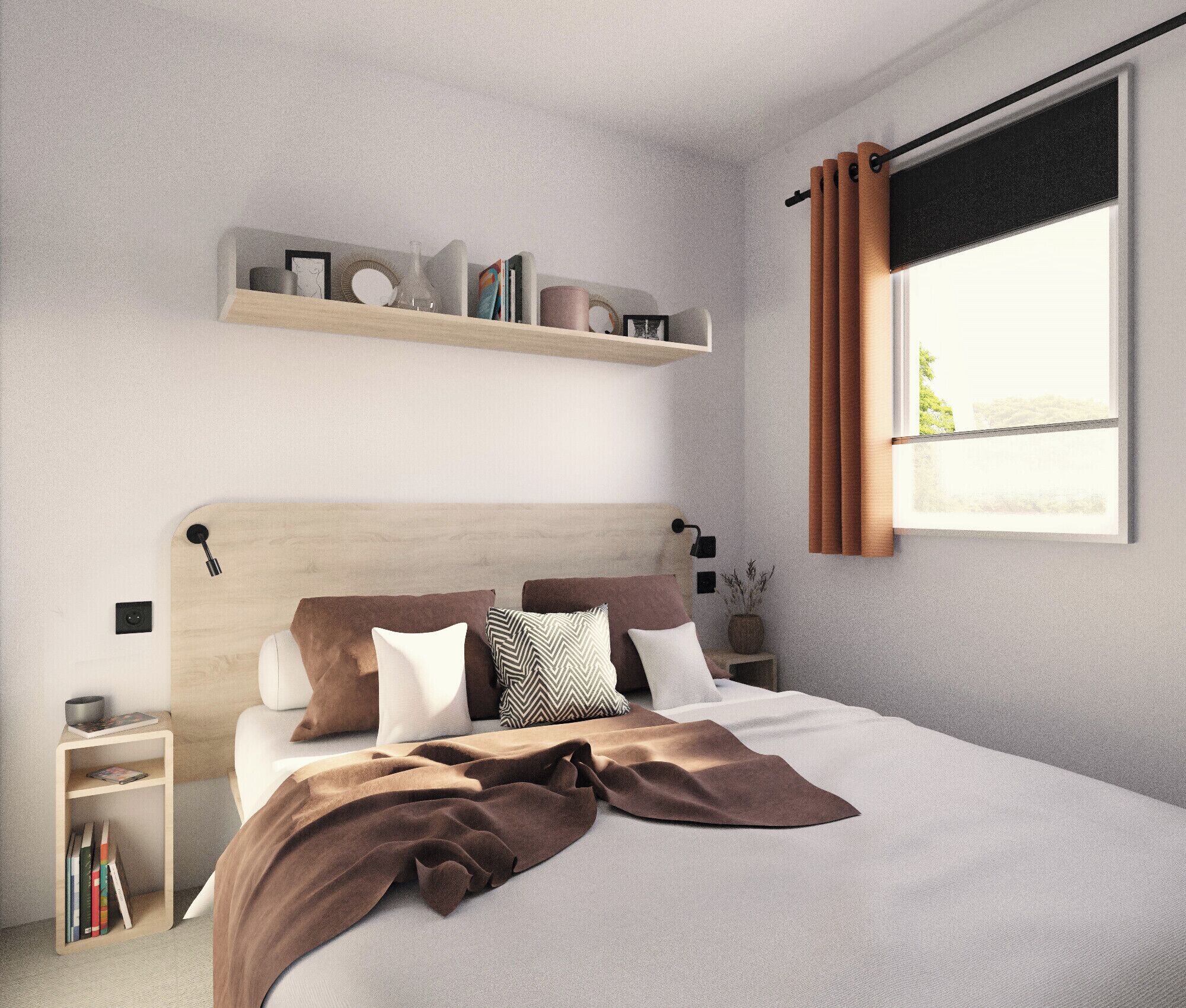 Comfort huis, 2 slaapkamers, keuken, uitzicht op binnenplaats | Een laptopwerkplek, gratis wifi