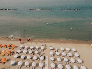 Vista a la playa o el mar