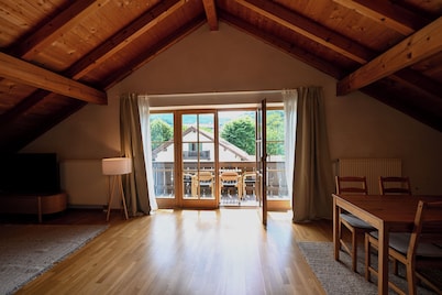 Vacation apartment at Kochelsee with balcony - ideal for families