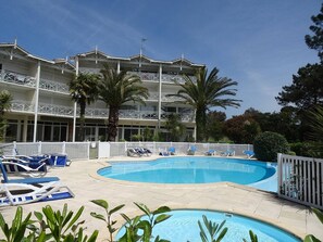 Pool - Apartment with parking - 4/6 guests (Moliets-et-Maa)