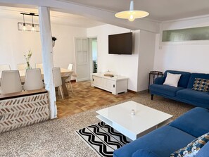 TV, fireplace - Authentic Sologne cottage - 6 guests (Villeny)