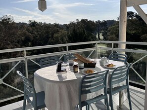 Outdoor dining - Apartment with pets - 4 guests (Moliets-et-Maa)
