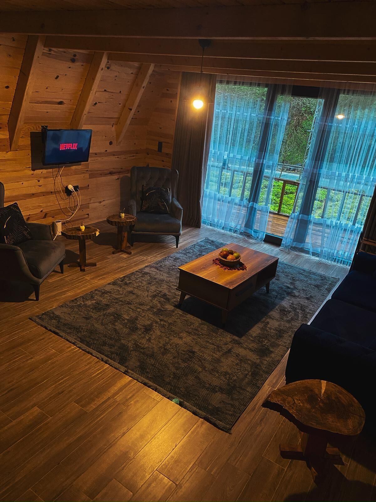 Bungalow Deluxe, sân hiên, quang cảnh thung lũng | Khu phòng khách
