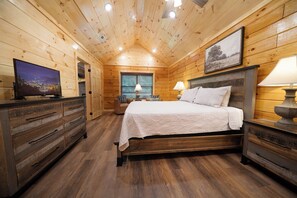 2 bedrooms, Internet, bed sheets - Enchanted Pines | Hot Tub · Game Room · Fireplace | Cozy Log Cabin (Pigeon Forge)