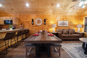Dining - Enchanted Pines | Hot Tub · Game Room · Fireplace | Cozy Log Cabin (Pigeon Forge)