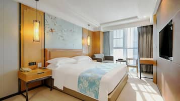 In-room safe, blackout drapes, soundproofing, iron/ironing board