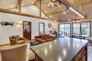 House (3 Bedrooms) | Interior - Private Lakefront Home w/ Dock & Patio in Walker (Walker)