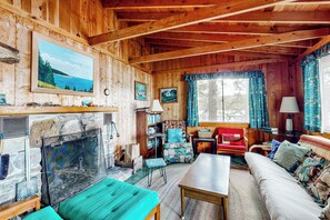 House (2 Bedrooms) | Interior - Peaceful 2BR Lakefront Cabin w/ New Dock (Mount Desert)