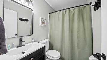 Hair dryer, towels