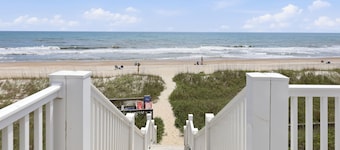 Colony By The Sea Condo 2BR/2BA with ocean views, direct beach access, community pool, hot tub, elevator & private balcony. Enjoy a king ensuite & guest room with bunk bed and full size guest bed. TV's in each room, full kitchen, washer/dryer.