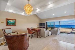 Condo, 3 Bedrooms | Living area - Makena Surf, #e-304 3 Bedroom Condo (Kihei)