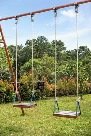 Design Villa, 3 Bedrooms, Private Pool, Hill View | Children’s area - JoeWell Villas  (Payangan)
