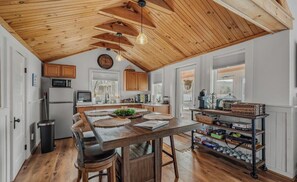 Dining - Lakeside Landing - cabin retreat in North Stonington with cozy vibes (North Stonington)