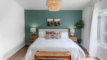 Desk, iron/ironing board, travel crib, WiFi