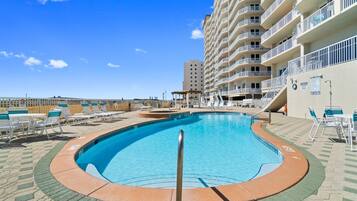 A heated pool