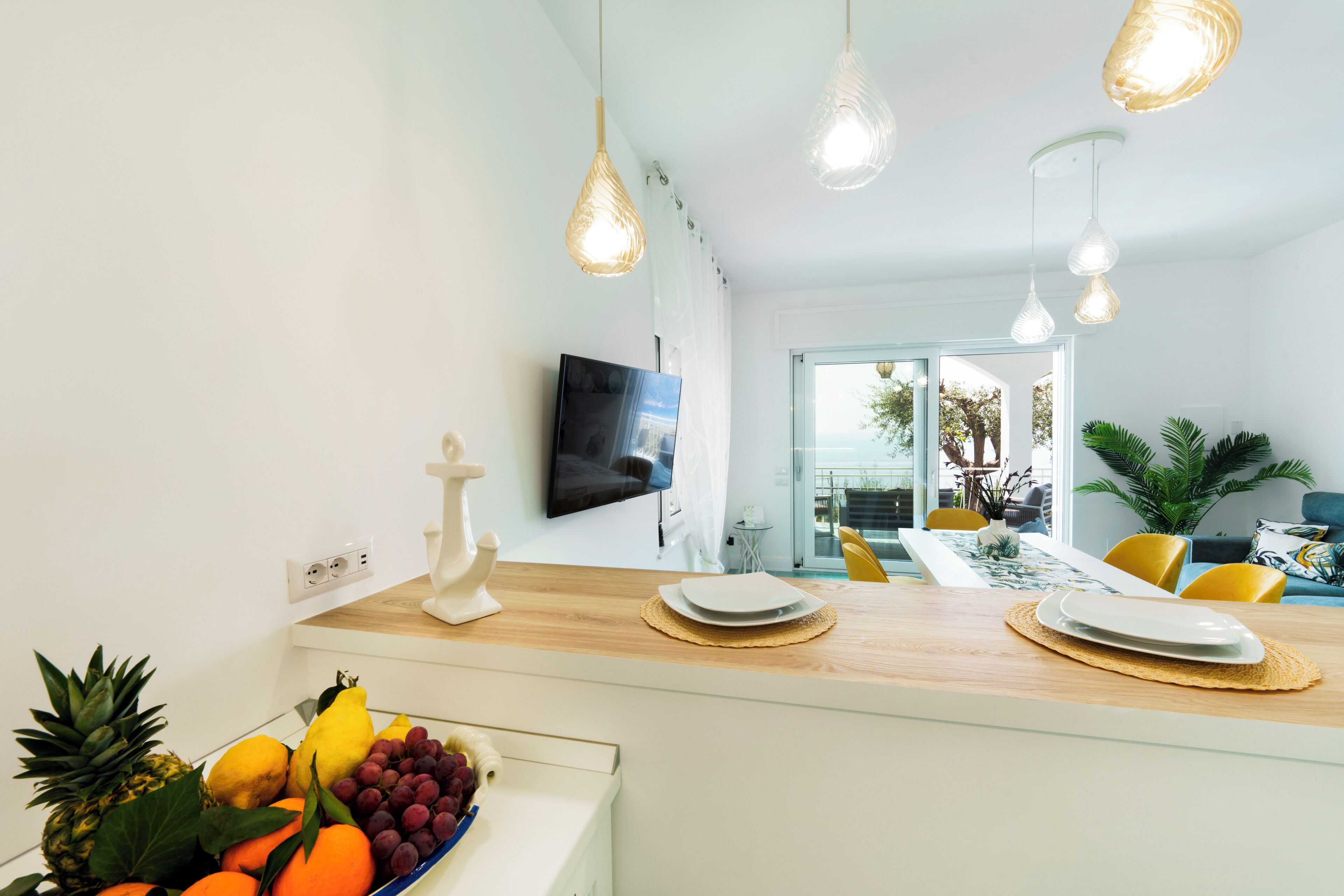 Comfort-Apartment, Meerblick | Speisen