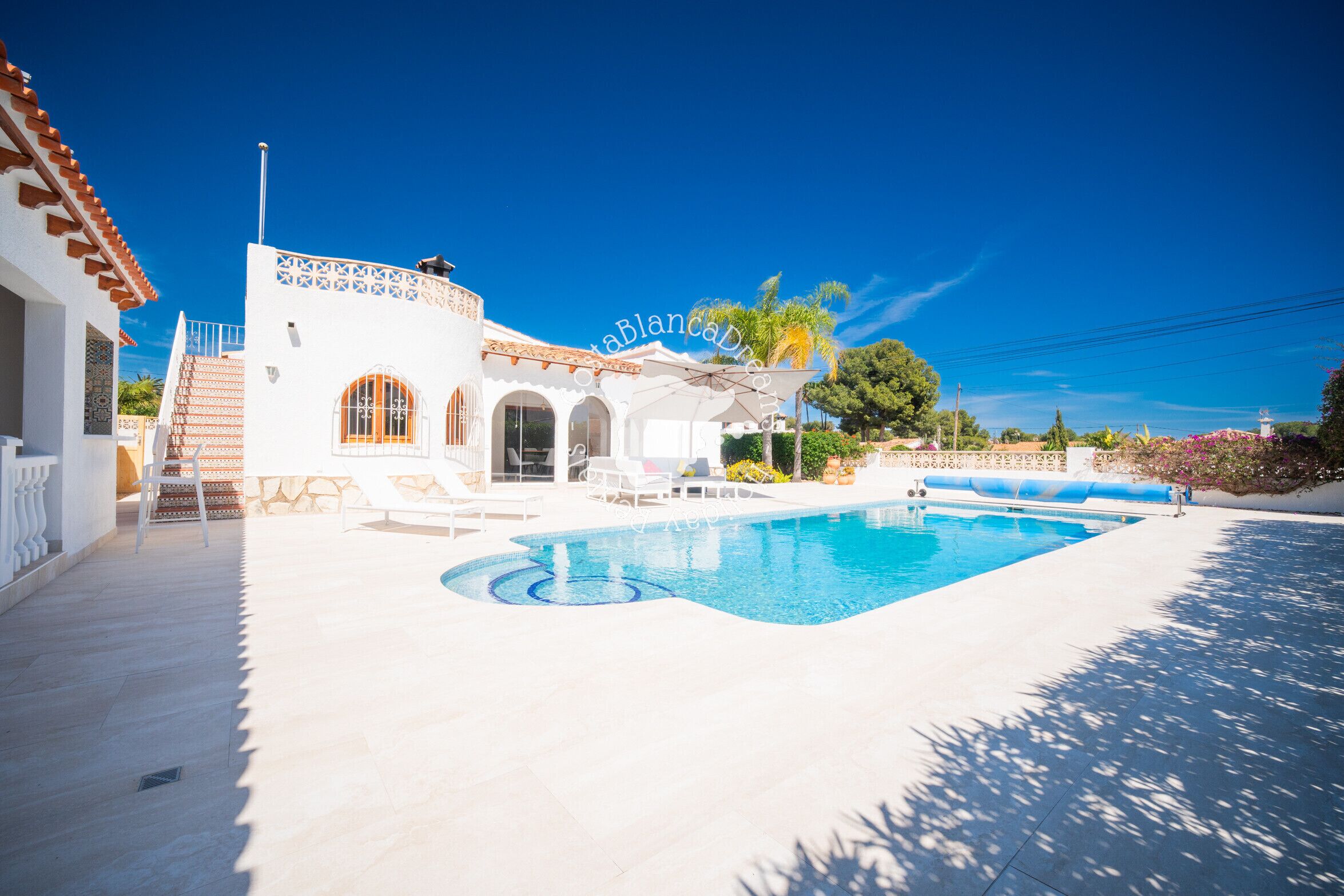 A heated pool