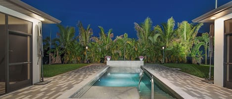 A heated pool
