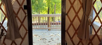 DANCIN WOLF YURT offering “Glamping at its Finest” on the Shenandoah River!
