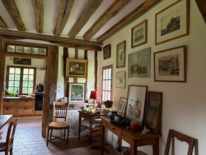 Dining - La Bécassière | Family Normandy house with pool & nature (Genneville)
