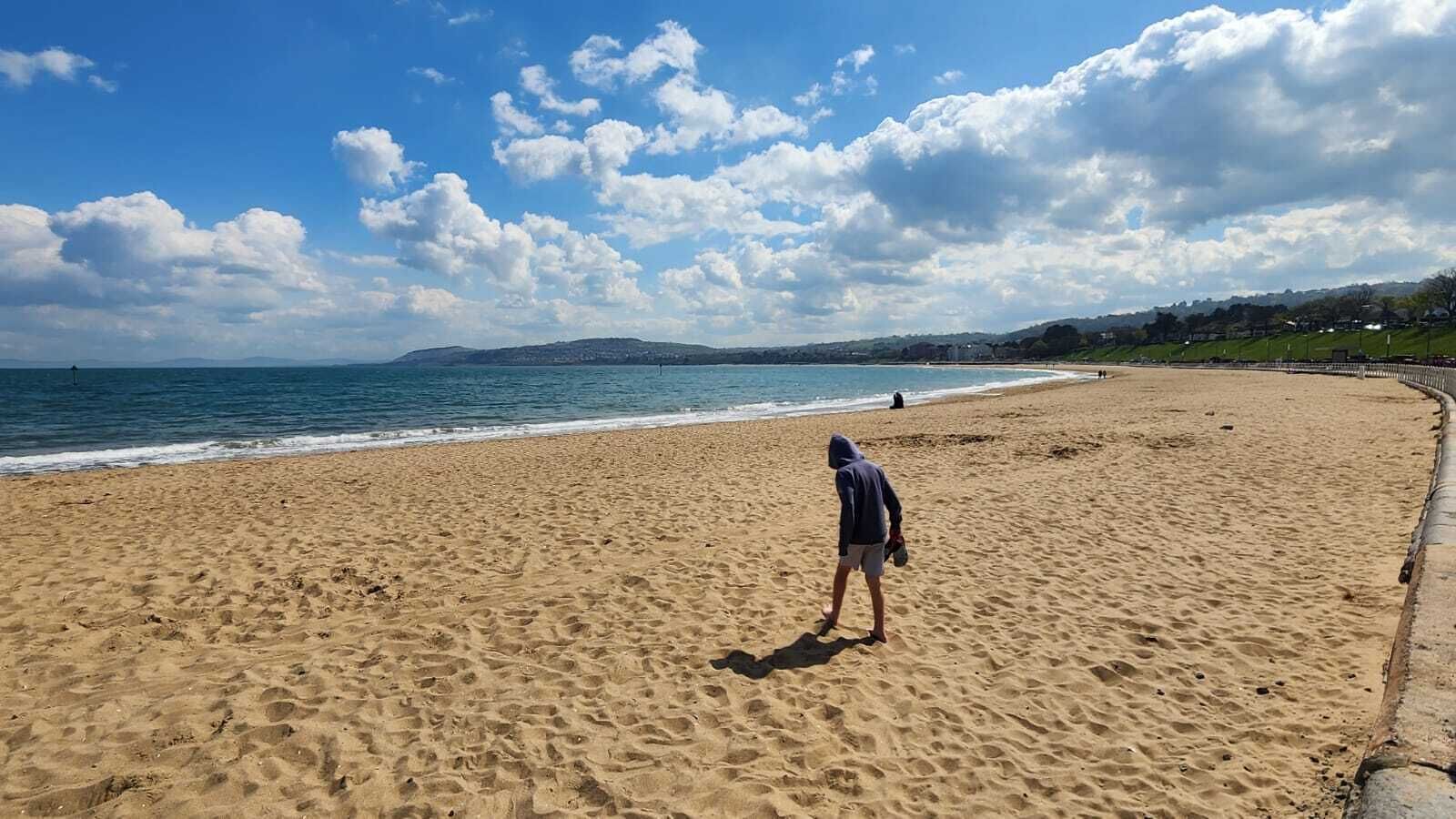 On the beach