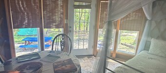“Glamping” in the mystical Painted Horse Yurt on the Legendary Shenandoah River!