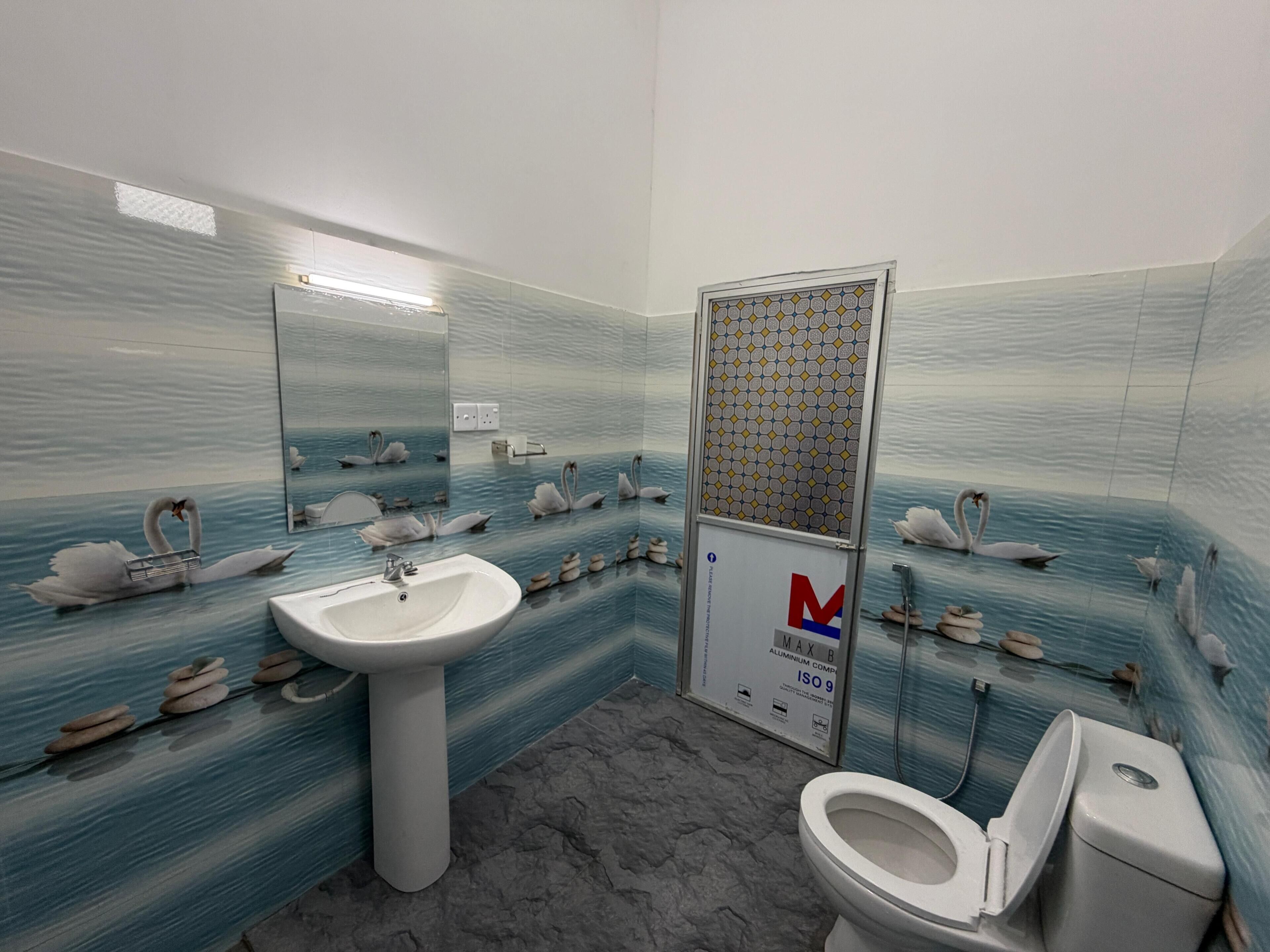 Comfort Double Room | Bathroom | Shower, towels, soap, toilet paper
