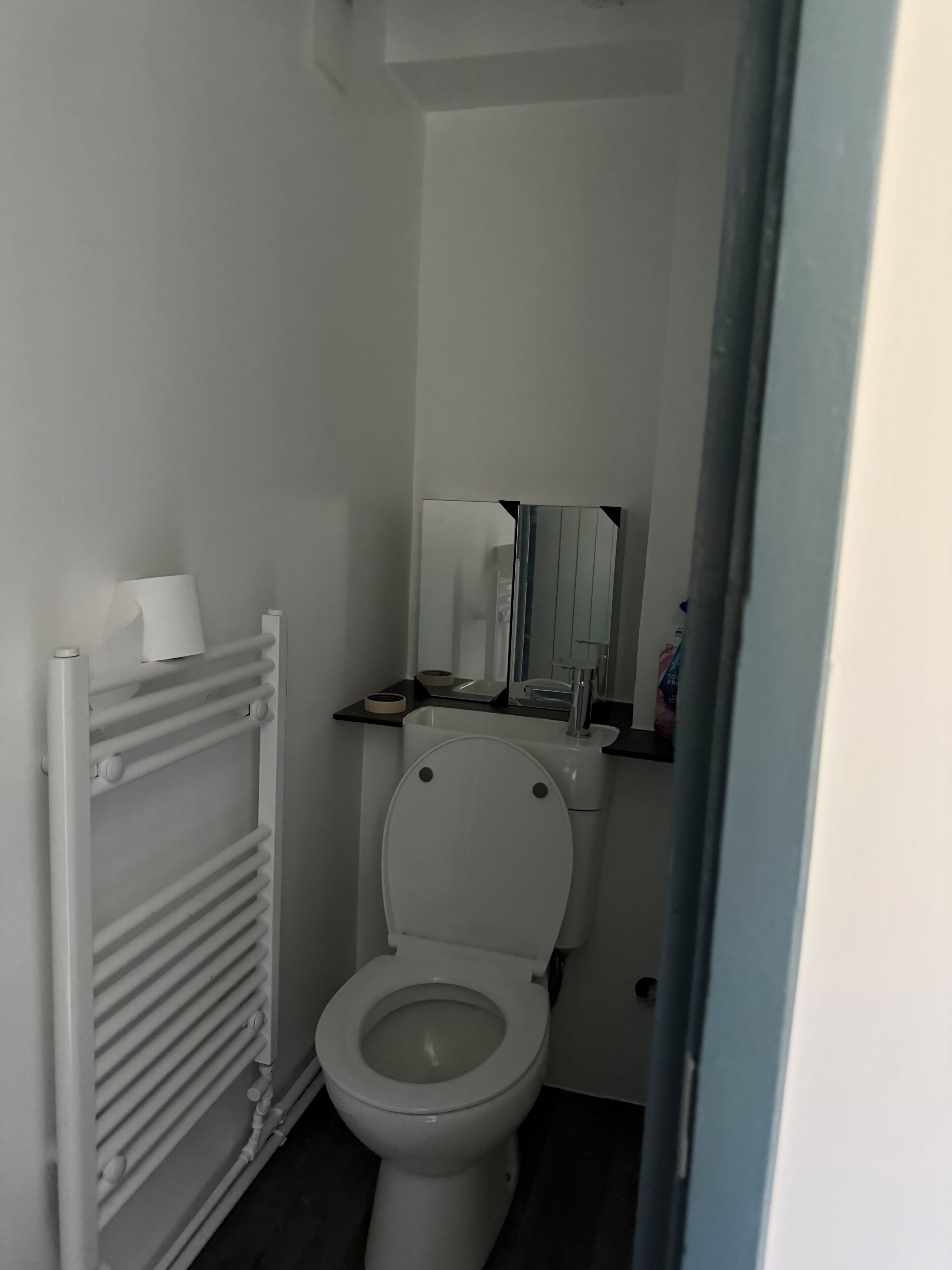 Dusche, Handtücher, Seife, Toilettenpapier