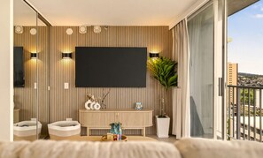 1 slaapkamer, een strijkplank/strijkijzer, wifi, beddengoed