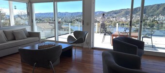 Lodge One overlooking the lake and mountains. An intimate refuge.