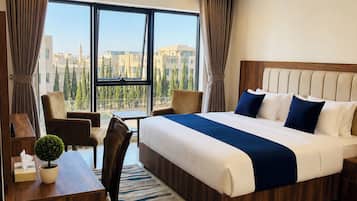Deluxe Double Room, City View | Desk, iron/ironing board, free WiFi