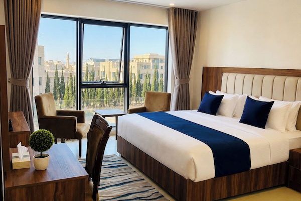 Deluxe Double Room, City View | Desk, iron/ironing board (on request), WiFi (free)