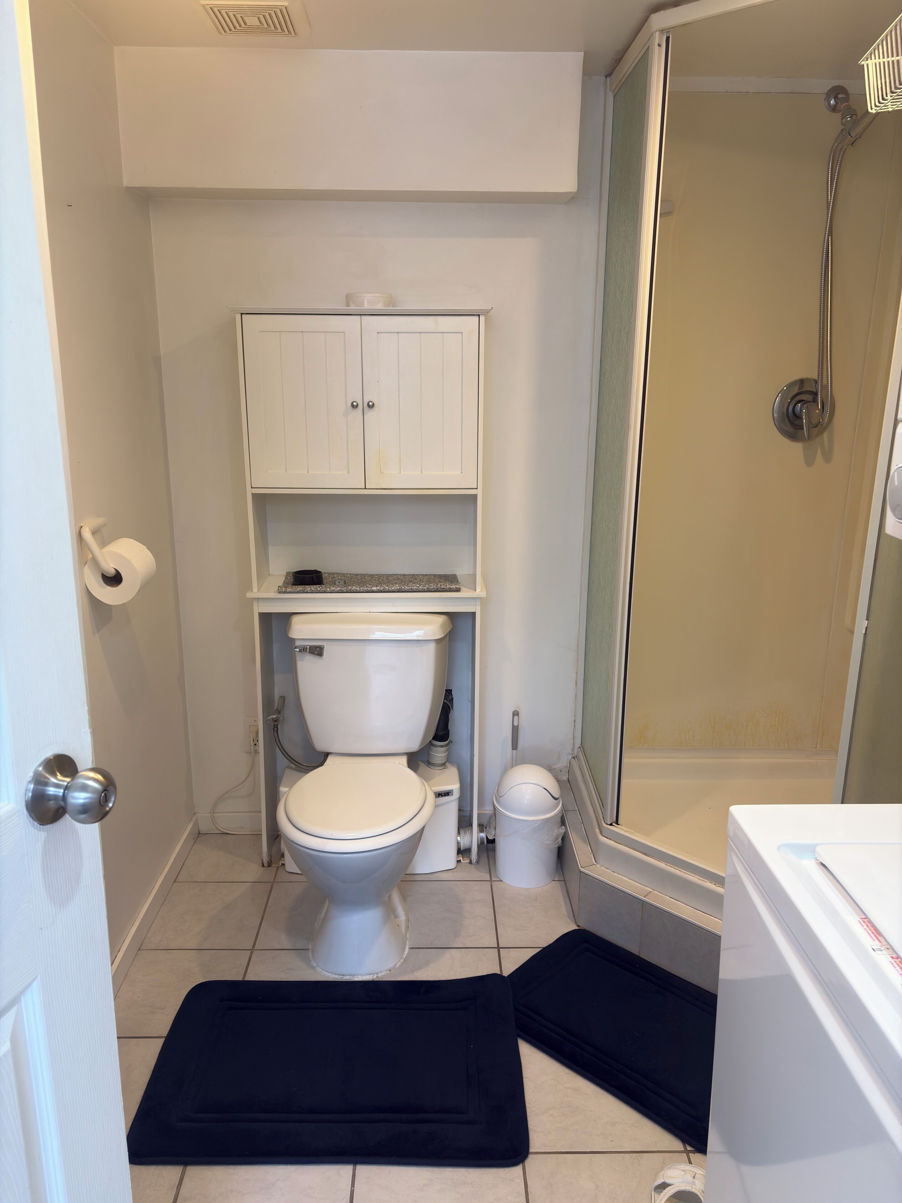 Towels, soap, toilet paper
