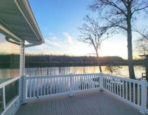 Terrace/patio - Riverfront Retreat - Fish, Float and Unwind - Charming Two Bedroom Getaway (Cotter)