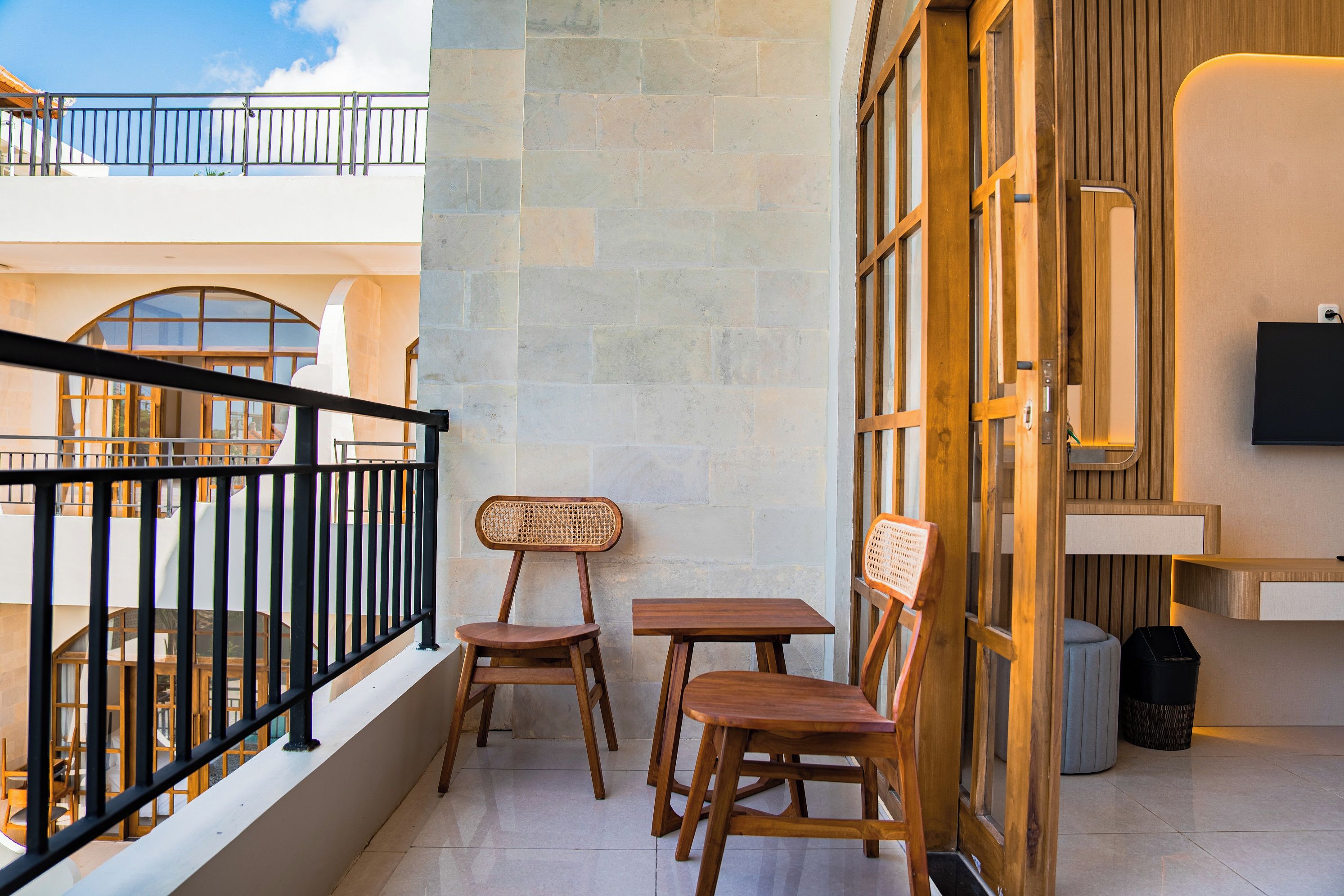 Pemandangan balkon