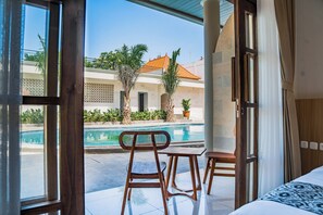 Deluxe Double Room, Terrace, Pool View | Garden view