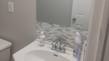 Towels, soap, toilet paper