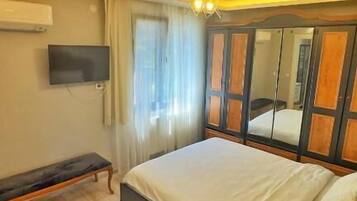 Premium bedding, soundproofing, iron/ironing board