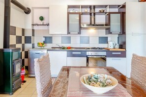 Fridge, oven, stovetop, dishwasher - Apartments Žaknić - Superior Two Bedroom Apartment with Terrace and Sea View (Blato)