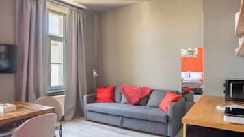 Duplex | Living area | Flat-screen TV
