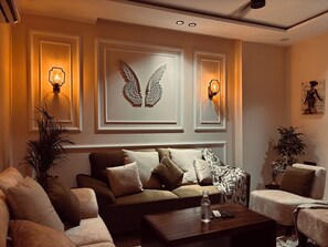 Interior - 3-bedroom apartment with swings in a large balcony near airport (Delhi)