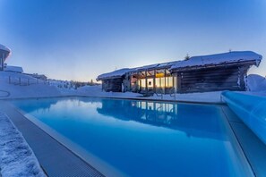 Pool - Cozy Norwegian apartment with sauna right by ski slope and mountain bike tracks. (Innlandet)
