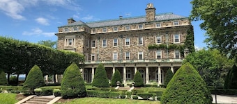 26‑Acre Hudson Estate | Gym. Pools + Chef Dining