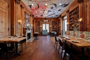 Dining - 26‑Acre Hudson Estate | Gym. Pools + Chef Dining (Tarrytown)