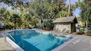 Pool - Near Beach | Pool, Private Docks + Tennis Access (Hilton Head Island)