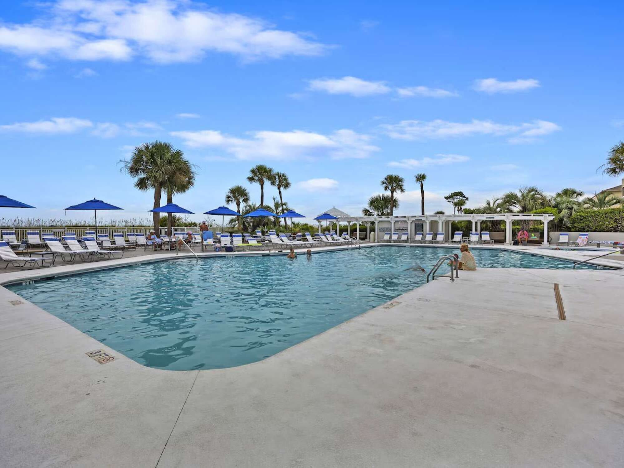 A heated pool